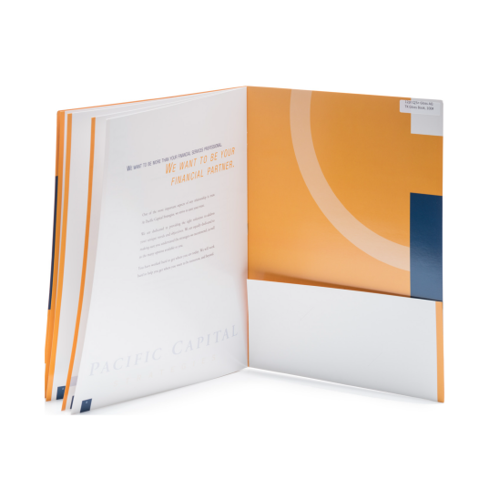 presentation folder orange ca