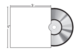5 x 5 disc sleeve template